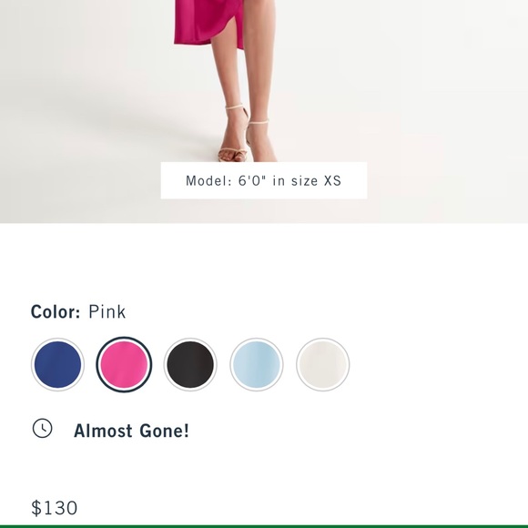 Abercrombie & Fitch satin one shoulder dress new with tags - Picture 6 of 6